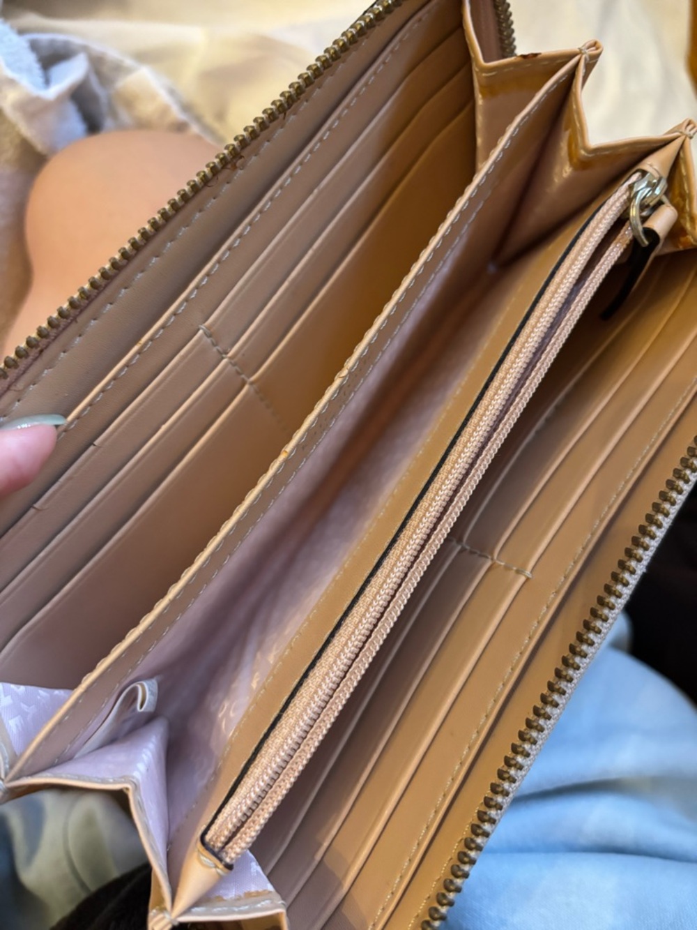 Metallic Zip-Around Wallet - Picture 4 of 4